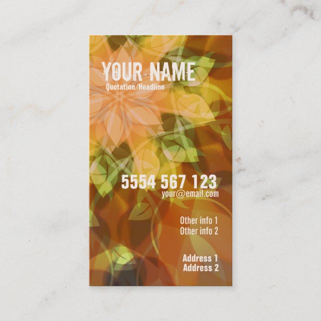 Tarjeta de presentación de Warmania (Anverso)