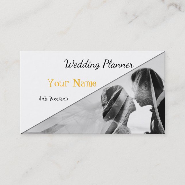 Tarjeta de presentación de Wedding Planner (Anverso)
