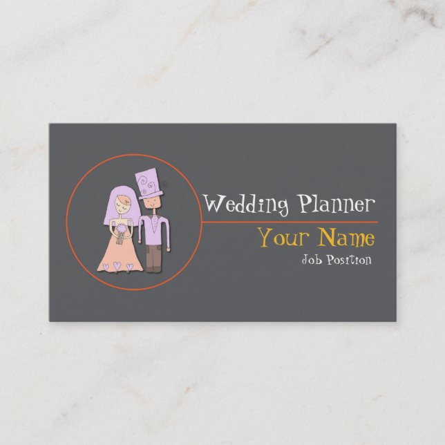 Tarjeta de presentación de Wedding Planner (Anverso)