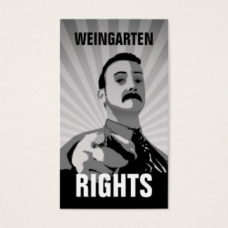 Tarjeta de presentación de WEINGARTEN RIGHTS