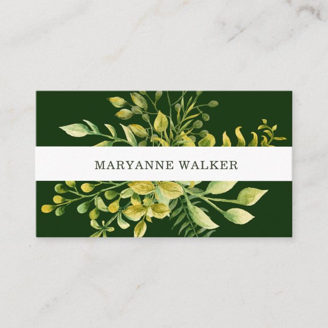 Tarjeta de presentación de Winter Foliage (Anverso)