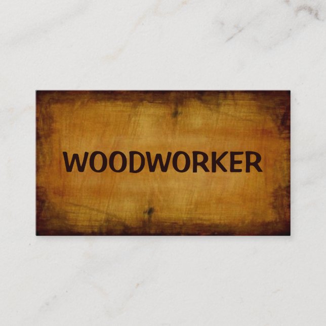 Tarjeta de presentación de Woodworker (Anverso)
