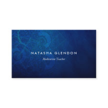 Tarjeta de presentación Deep Blue Mandala Zen