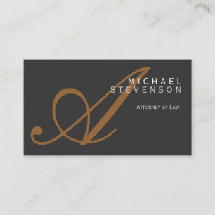 Tarjeta de presentación del abogado de la Moda de 