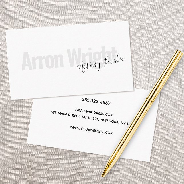 Tarjeta de presentación del agente de firma de pré (Subido por el creador)
