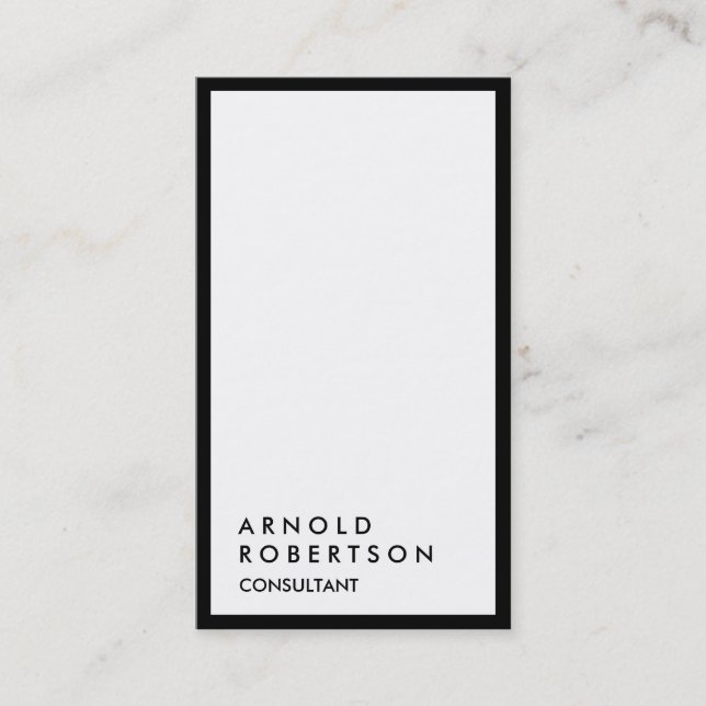 Tarjeta de presentación del asesor blanco de borde (Anverso)