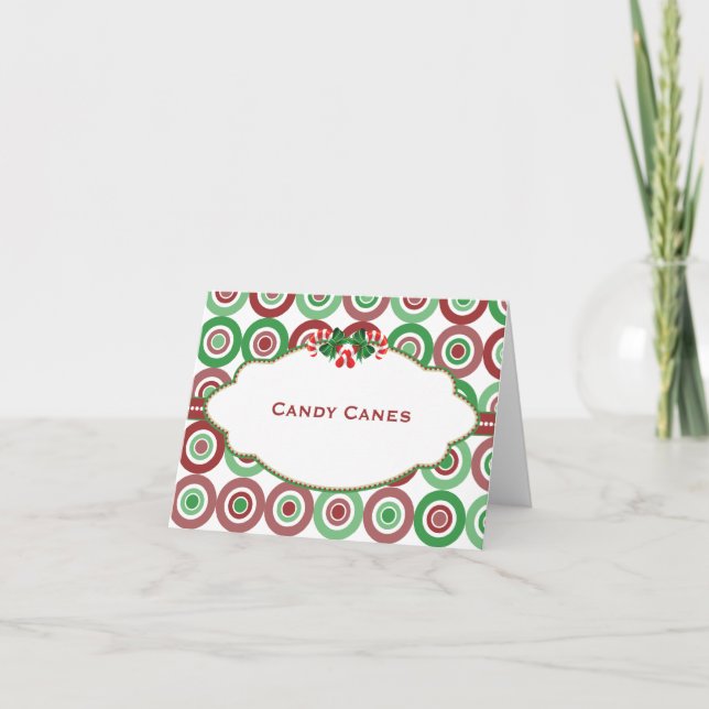 Tarjeta de presentación del caramelo de la comida (Anverso)