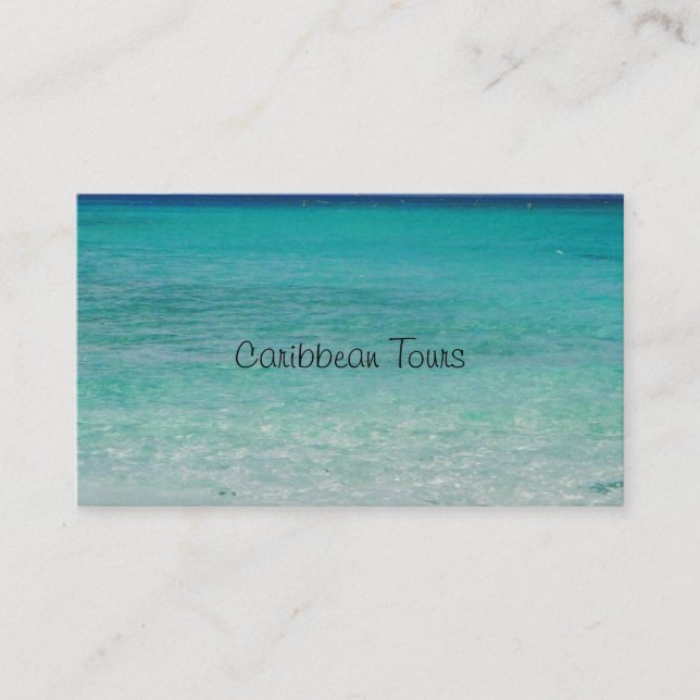 Tarjeta de presentación del Caribe  (Anverso)