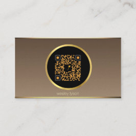 tarjeta de presentación del código qr en medios so