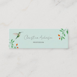 Tarjeta de presentación del colibrí de California