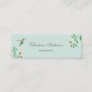 Tarjeta de presentación del colibrí de California