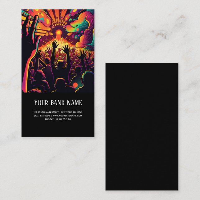 Tarjeta de presentación del Concierto de Música (Anverso / Reverso)
