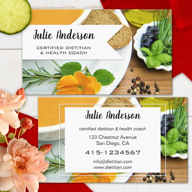Tarjeta de presentación del Dietista Nutricionista (Subido por el creador)