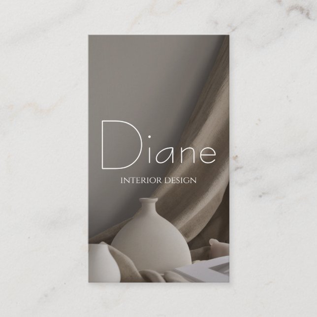 Tarjeta de presentación del Diseñador de interiore (Anverso)