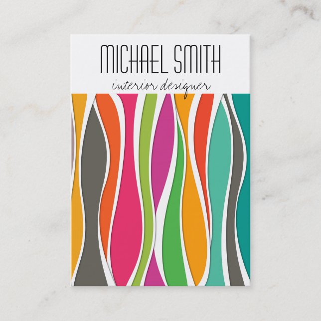 Tarjeta de presentación del Diseñador de interiore (Anverso)