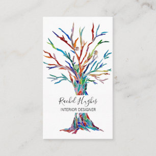 Tarjeta de presentación del Diseñador de interiore