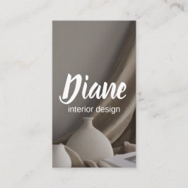 Tarjeta de presentación del Diseñador de interiore