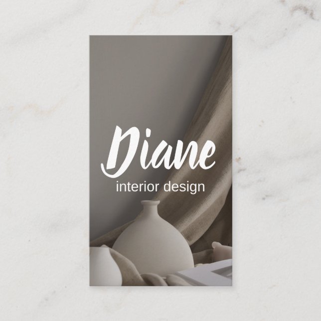 Tarjeta de presentación del Diseñador de interiore (Anverso)