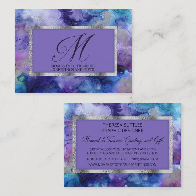 Tarjeta de presentación del diseñador gráfico (Anverso / Reverso)