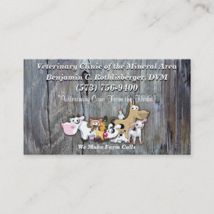 Tarjeta de presentación del Dr. Ben Veterinarian