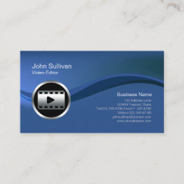 Tarjeta de presentación del editor de vídeo del ic