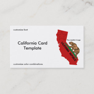 Tarjeta de presentación del estado de California