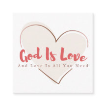 Tarjeta de Presentación del Evangelio del Amor de 