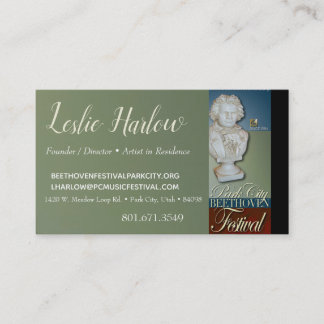 Tarjeta de presentación del Festival Leslie Harlow