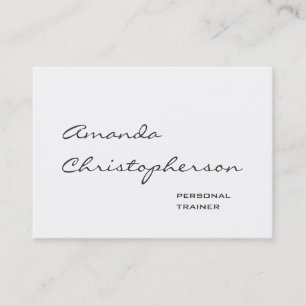 Tarjeta de presentación del formador de escritura