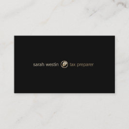 Tarjeta de presentación del icono de la pluma de o