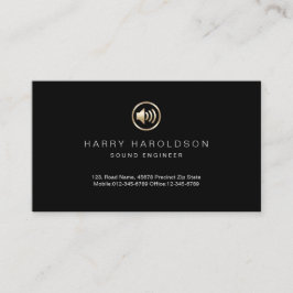 Tarjeta de presentación del Ingeniero de Sonido de