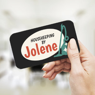 Tarjeta de presentación del limpiador de la casa d