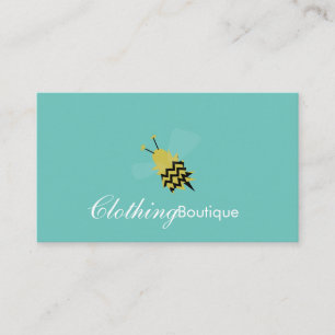 Tarjeta de presentación del logotipo de Bee Clothi