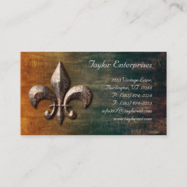 Tarjeta de presentación del logotipo de Fléur de l