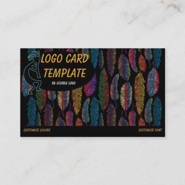 Tarjeta de presentación del logotipo de Kokopelli (Anverso)