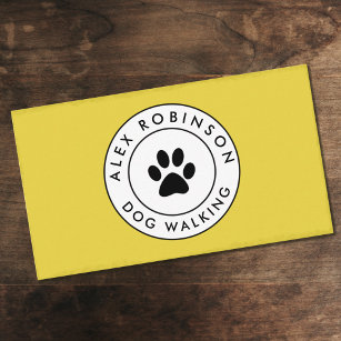 Tarjeta de presentación del logotipo del perro de 