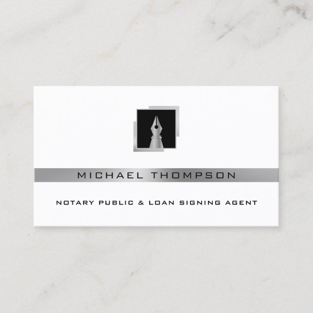Tarjeta de presentación del logotipo profesional m (Anverso)