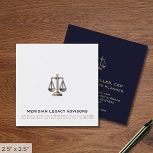 Tarjeta de presentación del logotipo Square Legal