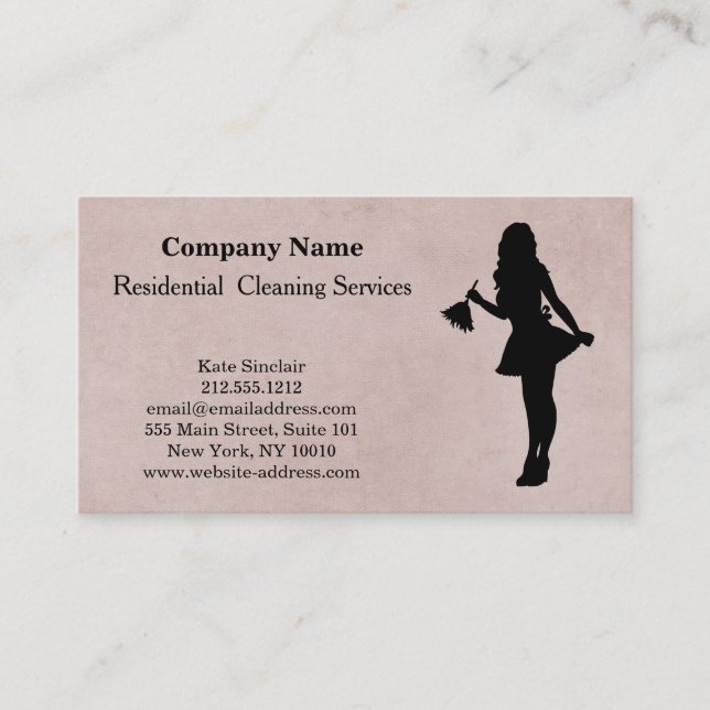 Tarjeta de presentación del moderno servicio de li (Anverso)