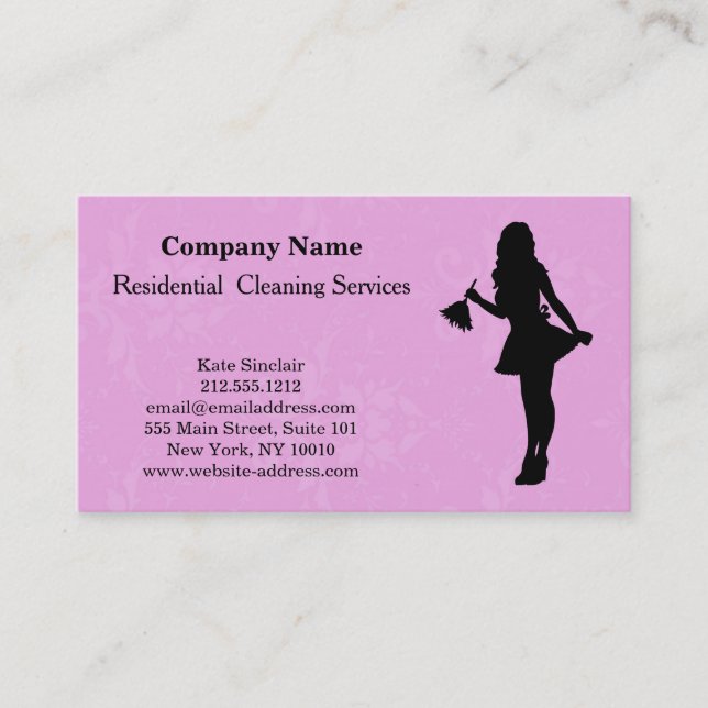 Tarjeta de presentación del moderno servicio de li (Anverso)