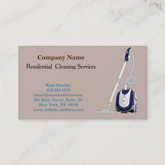 Tarjeta de presentación del moderno servicio de li (Anverso)