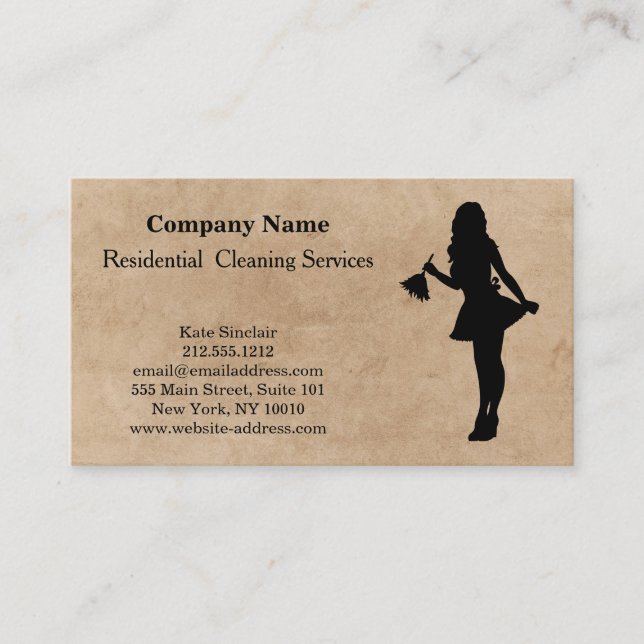 Tarjeta de presentación del moderno servicio de li (Anverso)