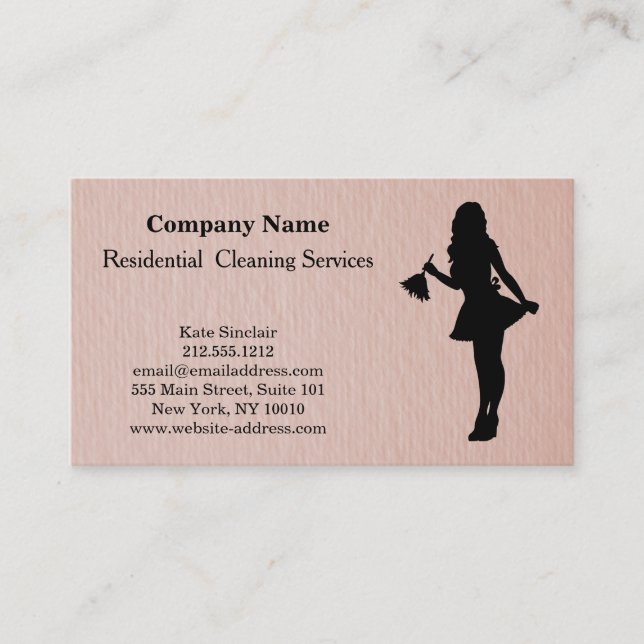 Tarjeta de presentación del moderno servicio de li (Anverso)