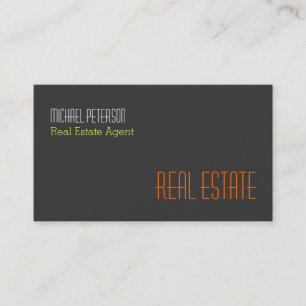 Tarjeta de presentación del Naranja amarillo gris