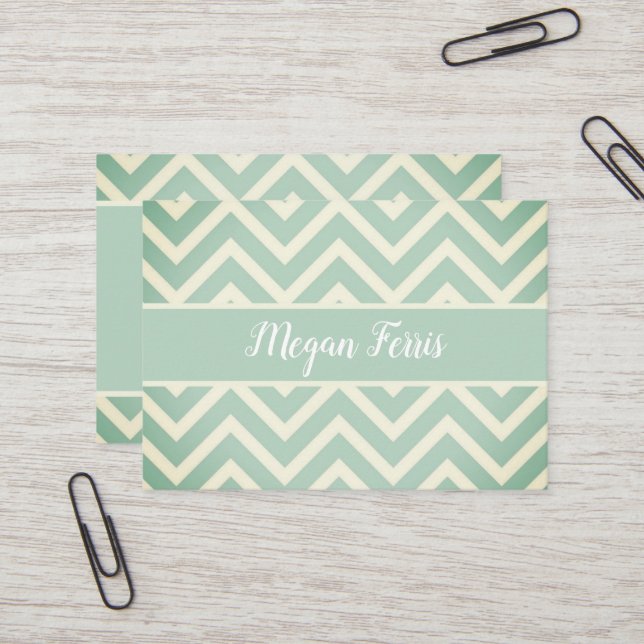 Tarjeta de presentación del patrón Chevron (Anverso/Reverso In Situ)