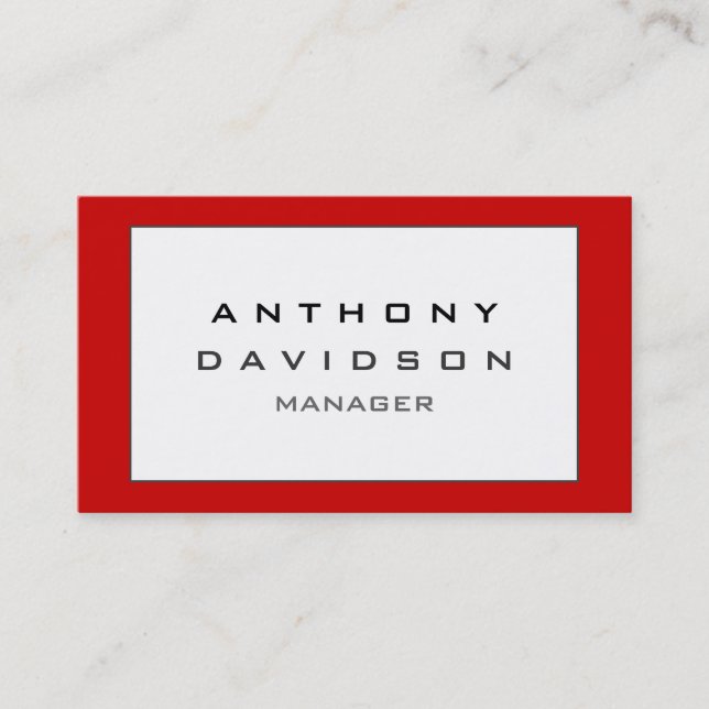 Tarjeta de presentación del patrón de borde gris n (Anverso)