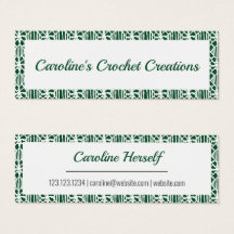 Tarjeta de presentación del patrón de encaje cruza