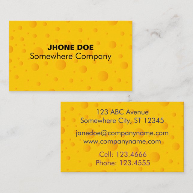 Tarjeta de presentación del patrón de textura de q (Anverso / Reverso)