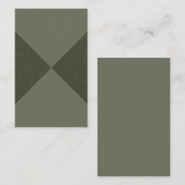 Tarjeta de presentación del patrón X verde del per