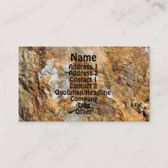 Tarjeta de presentación del perfil de la naturalez (Anverso)
